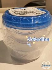 3 PACK Brand New IKEA PRUTA Food Container Transparent Blue 2oz 
