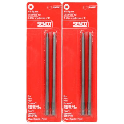 EA0141 #2 Square Duraspin Drive Bit 2ct 2-Pack RT