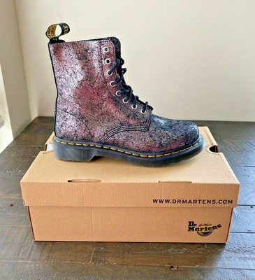 dr martens iridescent boots