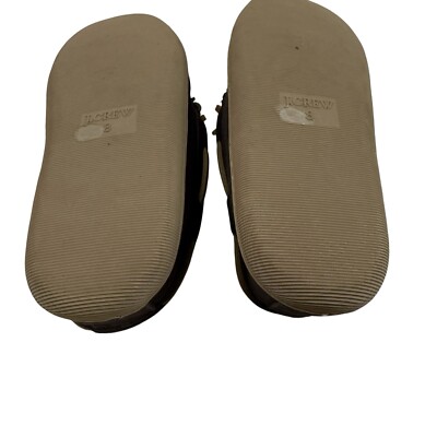J. Crew Sherpa Brown Suede Slip-On Slippers Men display picture 1