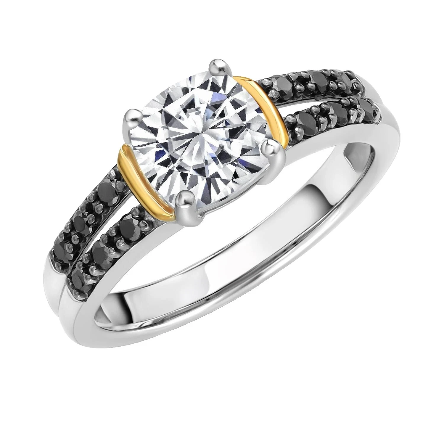 Oro Amarillo Negro Corbata Broches y tachuelas para hombres