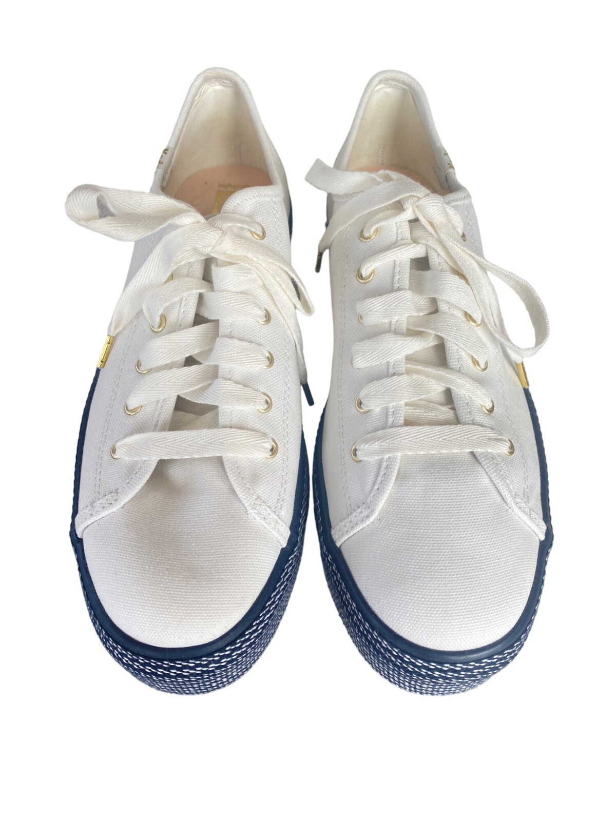 Keds Women's Triple Up Webbing Canvas Sneaker Women's 10 White Navy image 2