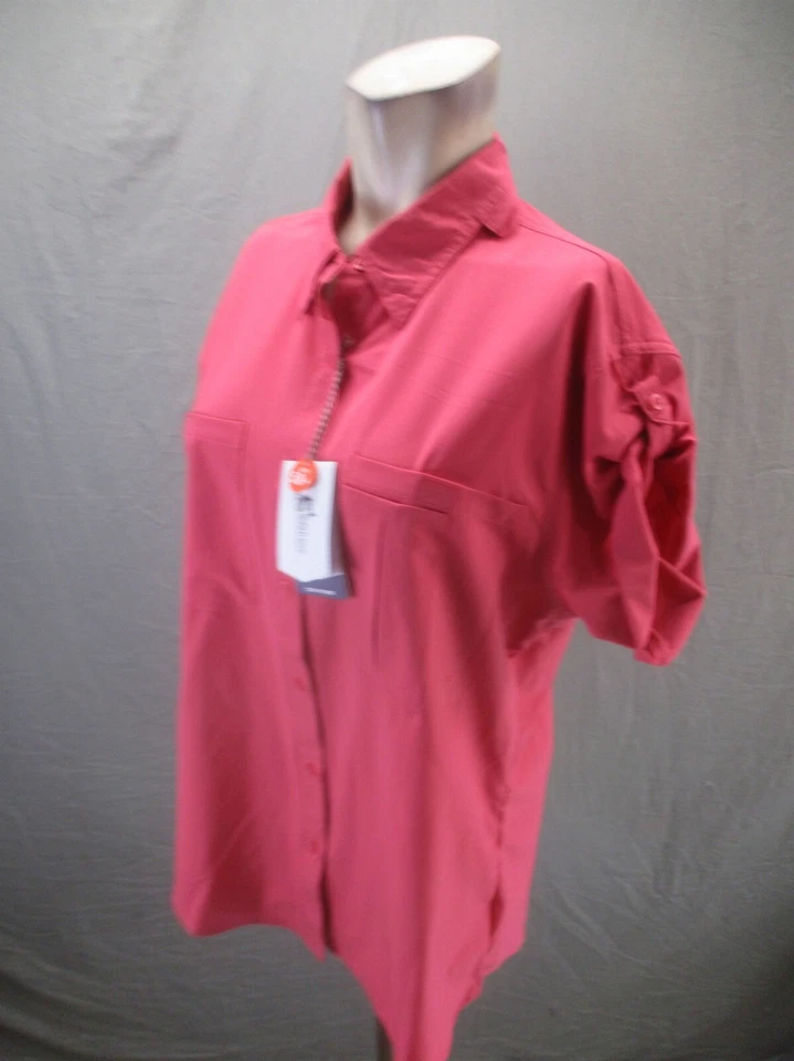 Новый с Ярлыками World Wide Sportsman размер L женщин розовый пуговицах вентилируемый рубашка для рыбалки 638 - Изображение 3 из 4