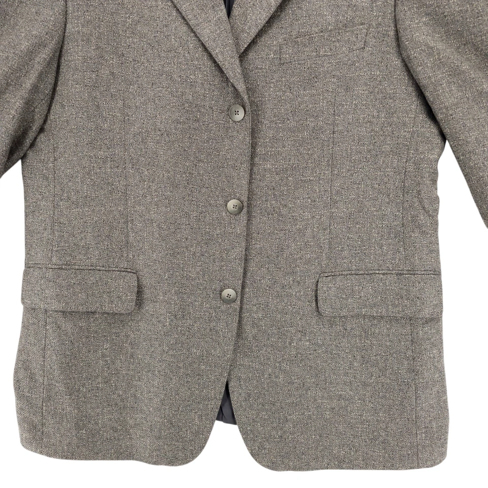 Nordstrom Ermenegildo Zegna Cloth 100% Cashmere Soft Gray Check Blazer Est. 46R - Image 2 of 4