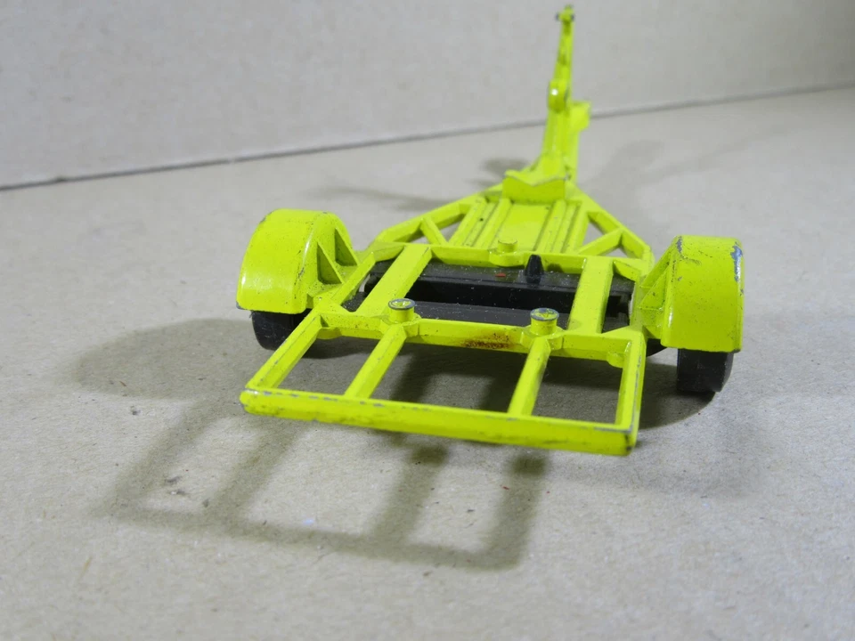 114U Vintage 1970 Matchbox King Size K-25 Inghilterra Rimorchio Giallo - Immagine 4 di 4