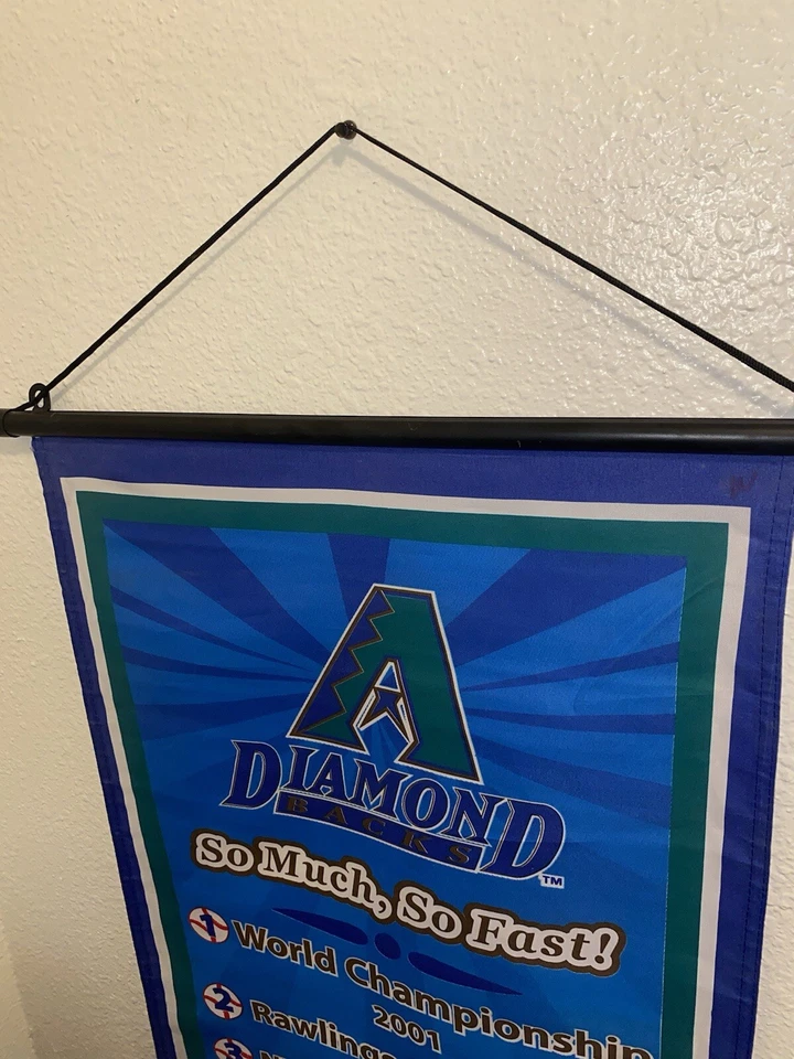 Arizona Diamondbacks Vintage MLB Baseball “So Much, So Fast” 2002 Pepsi Banner - Image 4 of 4