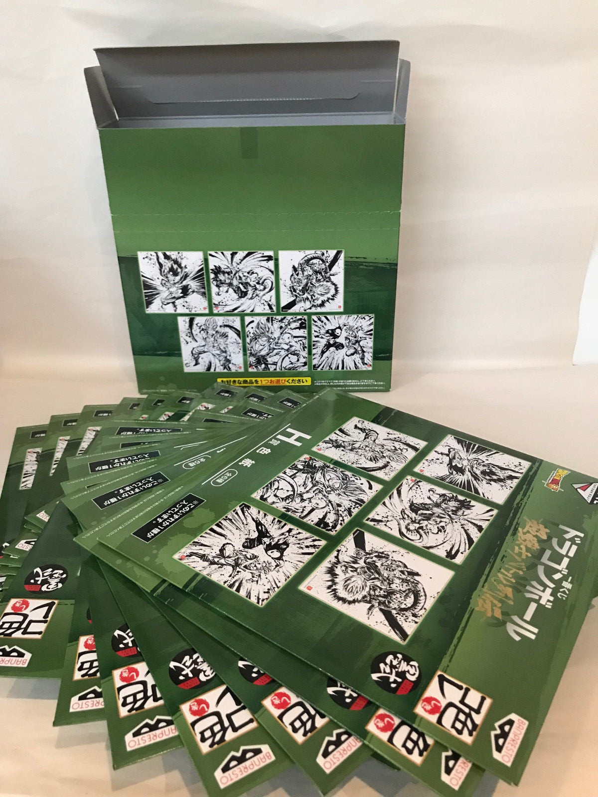 Shikishi Dragon Ball Z d'Art Japonais avec Finitions Dorées Set de 6