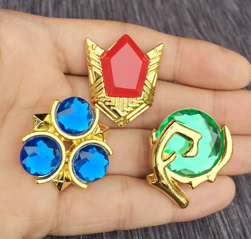Zelda Spiritual Stones Set of Charms Ocarina of time zinc