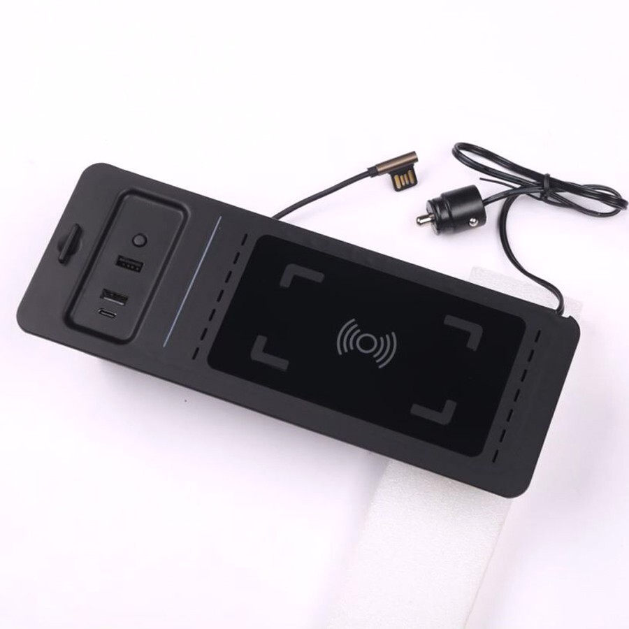 For FORD F150 2015-2020 Centre Console Car Wireless Phone Charger Fast Charging