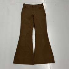 Vintage 70s Levi's Sta-Prest Brown Bell Bottom Pants 30x32 1970s True Vintage
