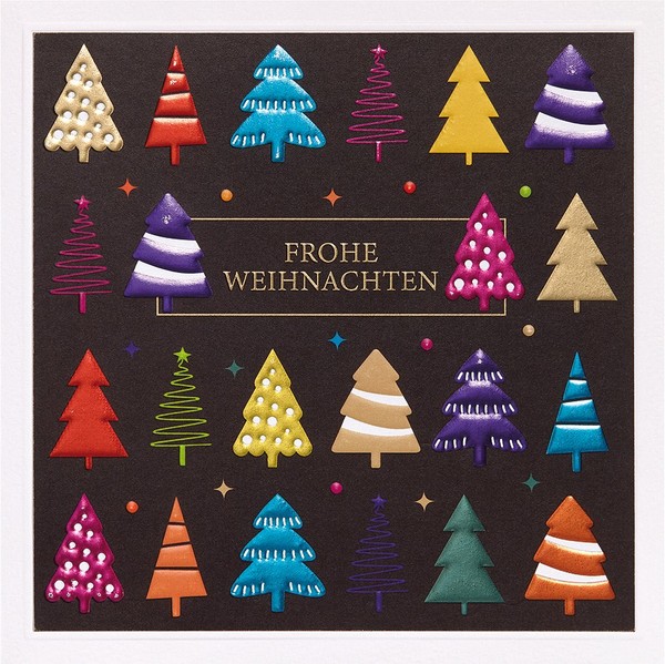 Weihnachten Prisma Quadratische Unverpackte Weihnachtskarte Mit Umschlag Bunte T-image