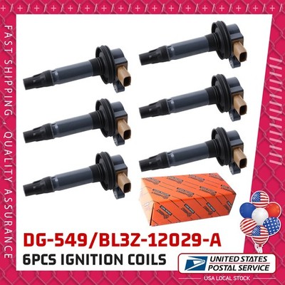 Set Of 6 Ignition Coils On Plug OEM UF646 DG549 BL3Z12029B For Ford Transit-150