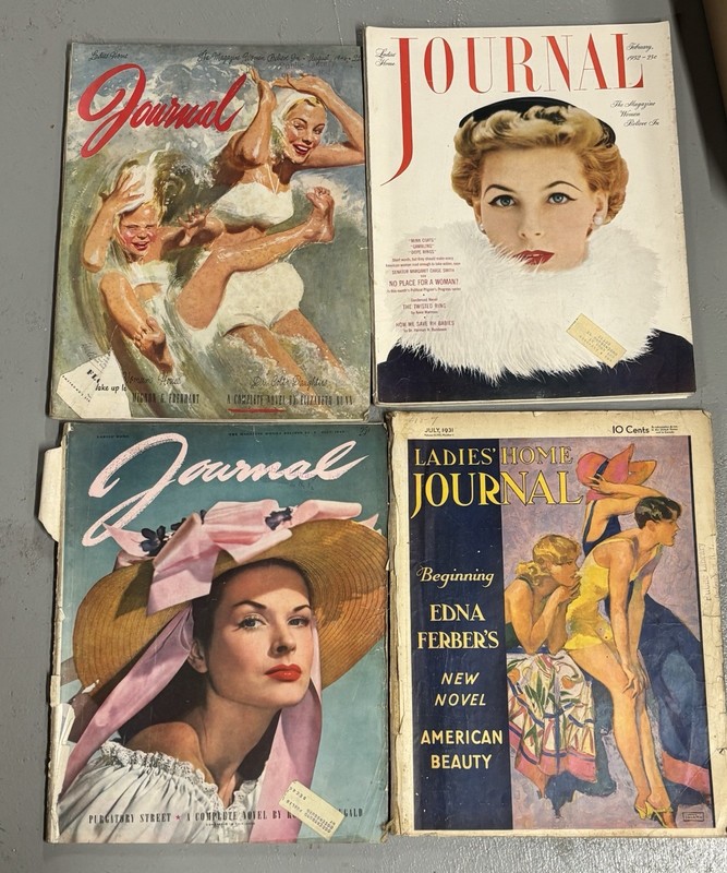 Vintage Ladies Home Journal Magazine Lot Of 4 1931-1952