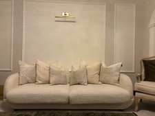 DFS Cream Boucle 3 Seater Sofa RRP £1200