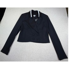 NWT Cabi Women 8 Black Tie Jacket Long Sleeve  Career Minimalist Blazer 