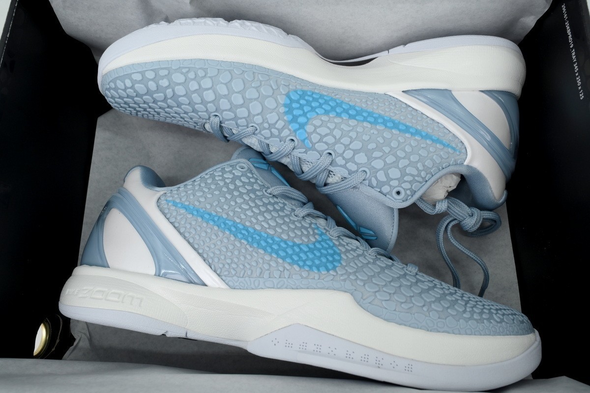 Size 8-12 Caitlin Clark x Zoom Kobe 6 Protro 'Light Armory Blue' Men's IQ3672-40