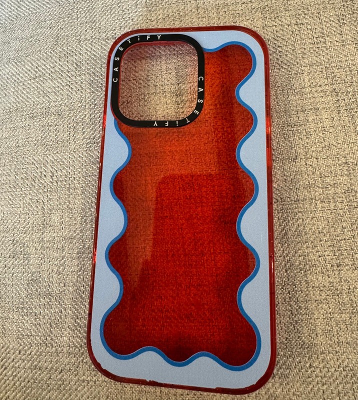 CASETIFY MagSafe Phone Impact Case Apple iPhone 14 - Red Swirls!