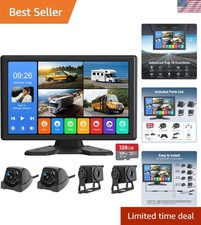 4 Camera 1080P RV Backup System with Waterproof Technology Easy Install