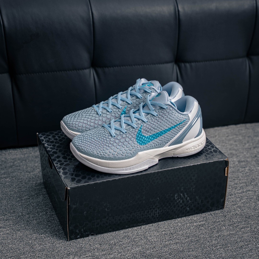 Fashion KOBE6 Protro Caitlin Clark Light Armory Blue Basketb