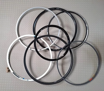 Bicycle Wheel Rims Joblot of 7 Various Sizes & Models - Image 1 of 4