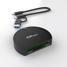 For CFast 2.0/SD Card Reader USB 3.2 GEN2 10Gbps CFast Reader W/Data Cable