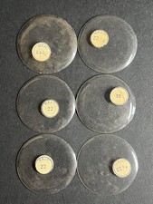 LOT OF 6 GLASS POCKET WATCH CRYSTALS SIZE 20 REPLACEMENT PARTS