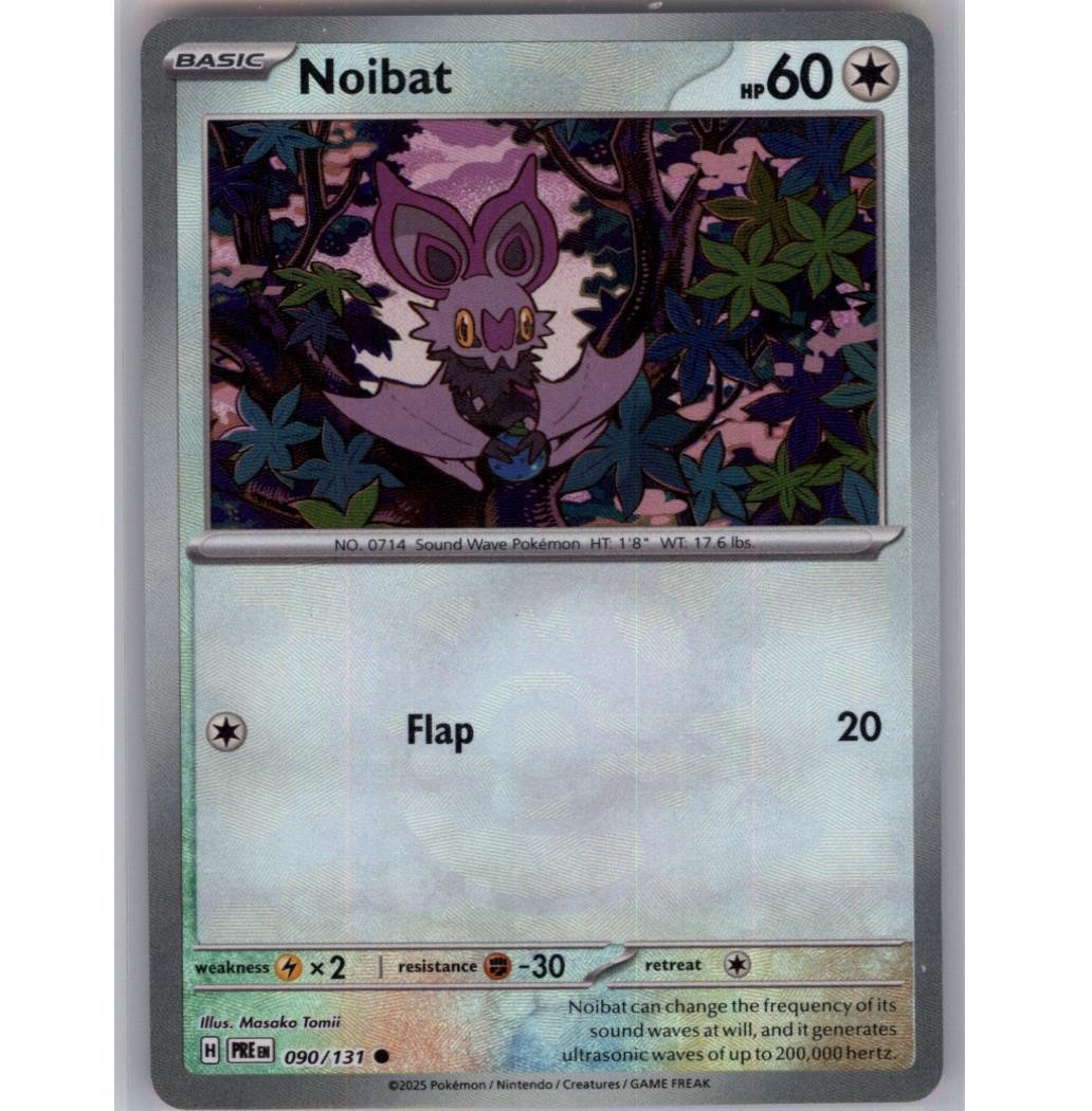 Noibat (Master Ball Pattern) Holo Common SV: Prismatic Evolutions 090/131 NM