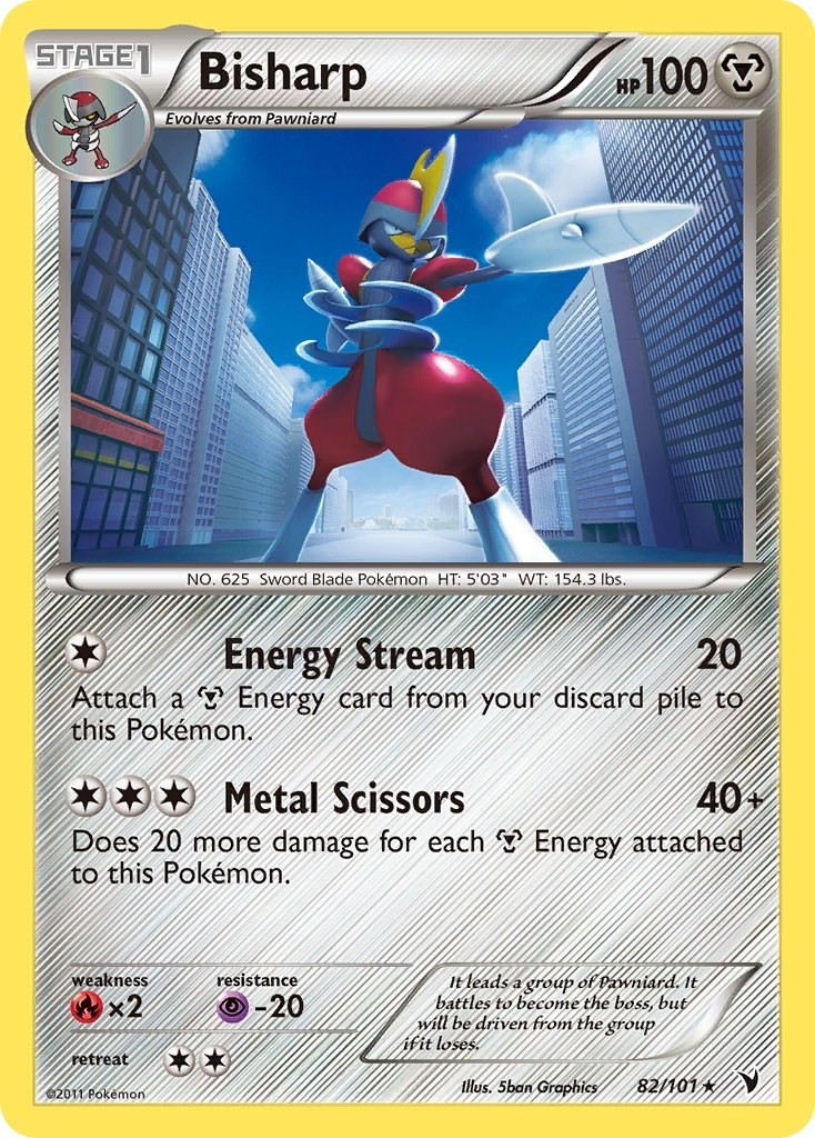 Holofoil Bisharp (82) - 82/101 - NM - EN Noble Victories