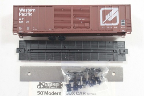 Coche de caja HO Roundhouse Western Pacific 50 ft doble puerta Sld lado acanalado #38128 nuevo | Zustand: New