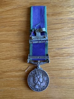 Official General Service Medal (1962) with the Northern Ireland Medal