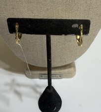 14Kt Tricolor Gold Hoop Earrings 1.5g