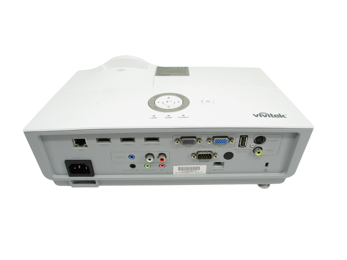 Vivitek DW886 WXGA 3800 Lumens 3x HDMI Projector (2979 Lamp Hours