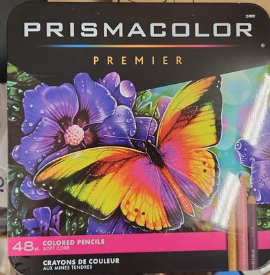 Open box Prismacolor Premier Colored Pencils  Assorted Colors Soft Core 48 Count