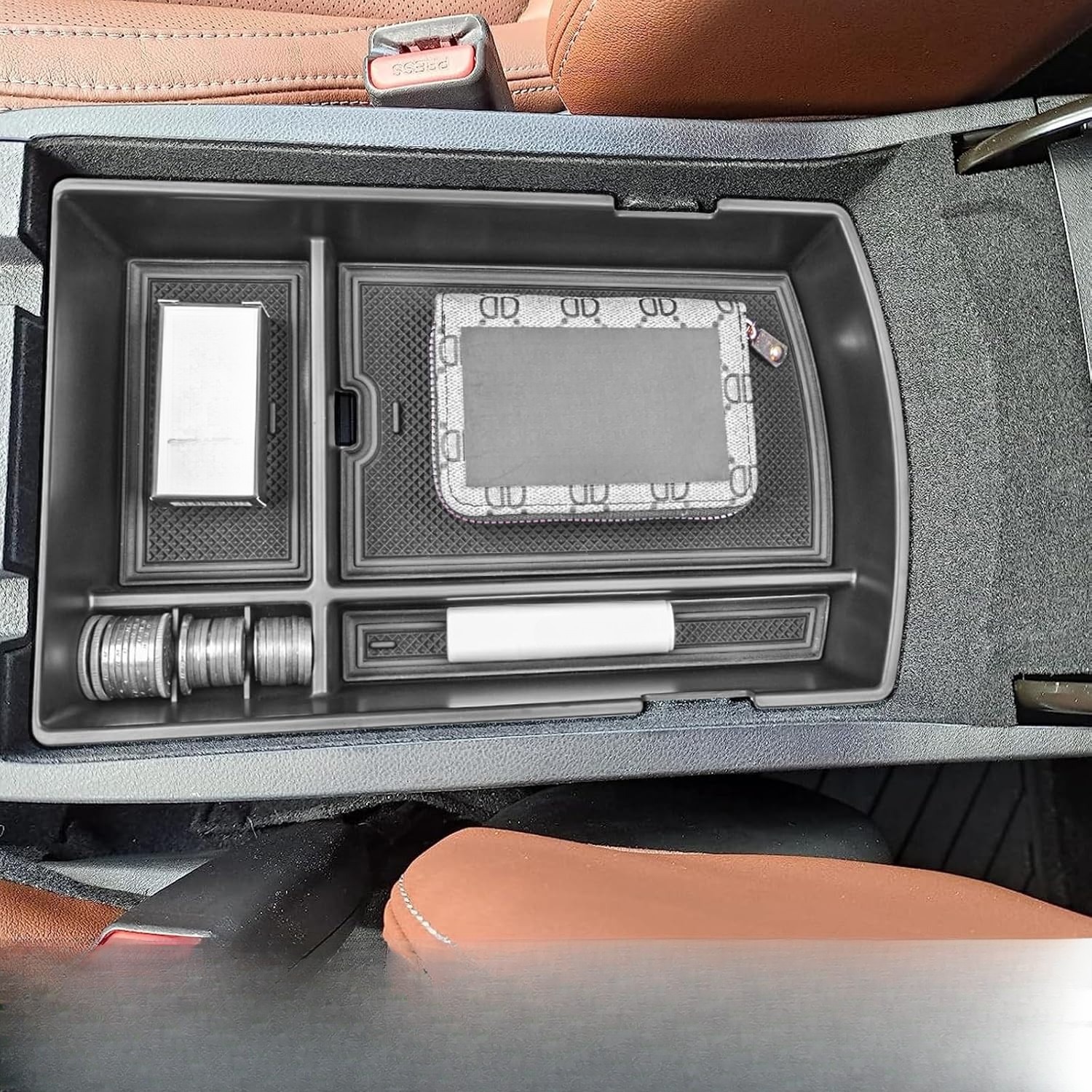 Centre console storage tray Built-in tray Storage accessories Armrest box