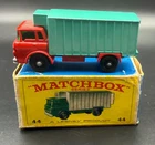 Vintage Original Boxed Lesney Matchbox #44 Refrigerator Truck Die-Cast Car