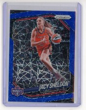 2025 Panini Prizm WNBA Jacy Sheldon #113 Blue Velocity Prizm - Mystics