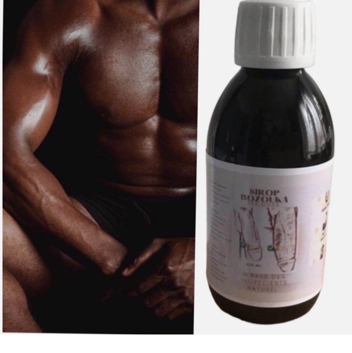 Sirop Bois Bandé Kigelia naturel 200 ml pour booster la vitalité du couple au quotidien