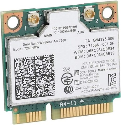 5-GHz-WLAN-Karte für PC-Laptops, für 7260ac Universal Wireless Network 2 4g + 5