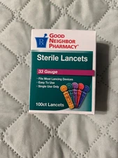 Good Neighbor Pharmacy Sterile Lancets for Diabetics, 100 count