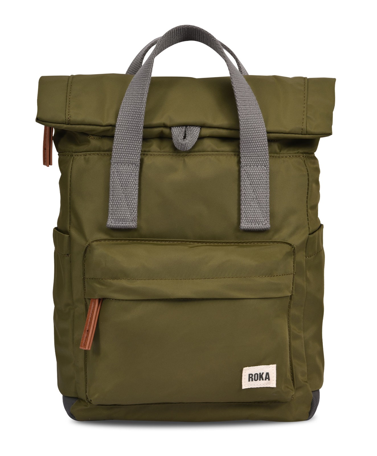 Roka Canfield B Recycled Nylon Small Weather Resistant Backpack Bag Military