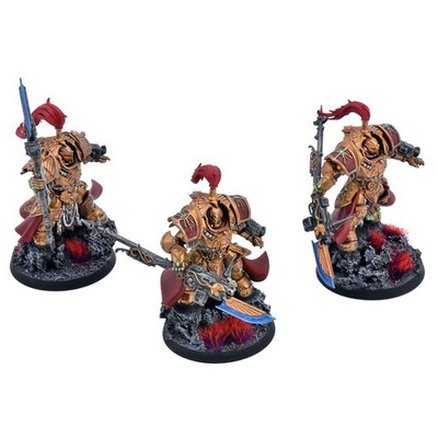 ADEPTUS CUSTODES 3 Allarus Custodians #1 WELL PAINTED Warhammer 40K 8148