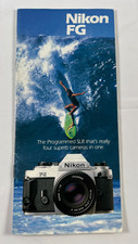 Nikon FG Camera and Lenses Guide Booklet Brochure