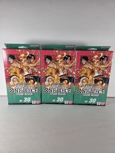 Bandai One Piece Card Game Starter Deck EX Luffy & Ace ST-30 3 Decks English