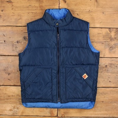 Vintage Hyup Jin Outdoor Jacke L 80er Daunen Puffer Wendeweste blau