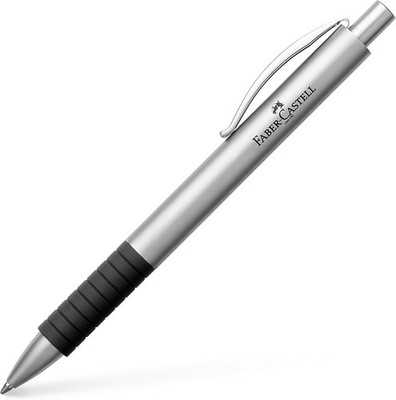 Faber Castell Kugelschreiber BASIC Metall Kuli 148472 Mine B schwarz silber matt