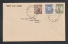 Australia 1937 FDC Cover 3d KGV 6d Kookaburra 1/- Lyre Bird MORELAND VIC Pmk