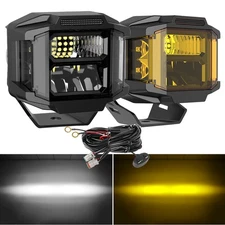 3/5 /7 inch LED Work Lights Pods Spot Flood Combo Fog Lamp Offroad Driving Car