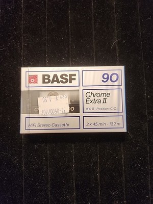 Factory Sealed BASF Chrome Extra II 90 Type II High Bias Blank Cassette Germany