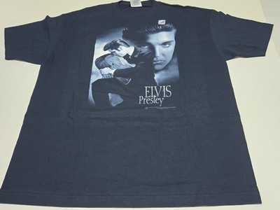 Vtg 2003 Elvis Presley Profile Kissing Guitar T-Shirt Adult XL E.P.E. AAA Tag