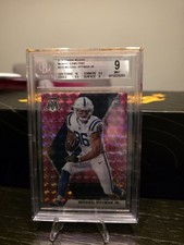 2020 Panini Mosaic Rookies Pink Camo Mosaic Prizm Michael Pittman Jr #214  BGS 9